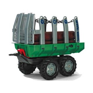 Dviašė traktoriaus - miškavežio priekaba | rollyTimber Trailer | Rolly Toys